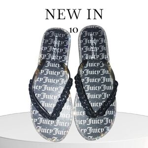 Juicy Couture Black Sandals Size 10